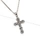 92.5 Sterling Silver Pendant Embossed Design Holy Cross Pendant