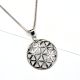 92.5 Sterling Silver pendent Sacred Geometric Flower Of Life Fashion Accessory