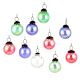 Set Of 10 Multicolored Ball Christmas Ornaments Or Hangings