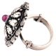 92.5 Sterling Silver ring With Embossed Motifs Design For Women (Free Size)