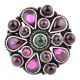 Amethyst Stones 92.5 Sterling Silver Ring For Women (Free Size)