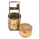 Hand made Brass Tiffin Box With Three Compartments