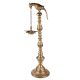 Brass Parrot Holding Hanging Oil Lamp