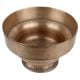 Brass Bowl Incense Burner With Textured Effect And Circular Horizontal Lines