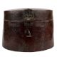 Round Long Copper Storage Box With Latch