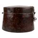 Round Long Copper Storage Box With Latch