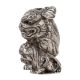 Silver Aluminum Dragon Statue Luck Feng Shui Animal Statue