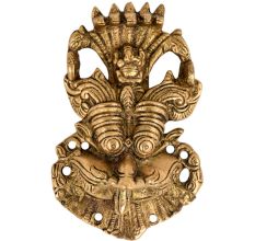 Brass Fierce Monster Face Wall Hanging For Home Decoration