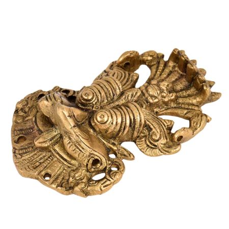 Brass Fierce Monster Face Wall Hanging For Home Decoration