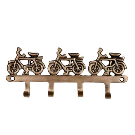 Brass Three Cycles Wall Hook Hanger