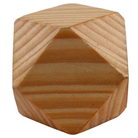 Natural Hexagon Wooden Cabinet Knobs