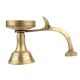 Round Brass Oil Lamp With Cobra Head Handle