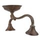 Brass Oil Lamp  Diya With Long Stand  Twin Base