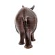 Hand Made Brass Hippo Animal Statue With Detailed Carving