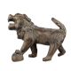 Brass Foo Dog Lion Playing Ball Statue Home DÃ©cor