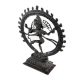 Brass Shiv Natraja Statue Surrounded By Rings Of Flame