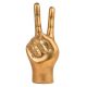 Brass Hand Peace Symbol Jewellery Stand Showpiece