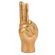 Brass Hand Peace Symbol Jewellery Stand Showpiece