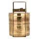 Brass Two Tier Tiffin Box With owner Name Engraved On the Top Container