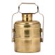 Traditional Brass Tiffin Box With A Small Fixed Container On Top