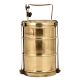 Brass Tiffin Box With Three Containers With  Thick frame And Traditional locking System