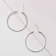 92.5 Sterling Silver Hoop Earrings For Every Day Wear