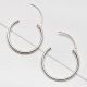Classic 92.5 Sterling Silver Hoop Bali Earrings For Women
