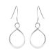 Designer 92.5 Sterling Silver Earrings Twisted Pattern Dangle Earinngs