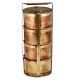 Brass Tiffin Box Lunch Box With Four Compartments And Thick Frame