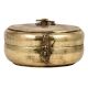 Traditional Round Tiffin Box With Engraved Design And A Latch
