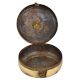 Traditional Round Tiffin Box Diamond leafy Design Engraved Lid And Latch