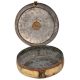 Old brass Round Brass Tiffin Box Engraved Design Handle And Latch