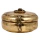 Golden Tribal Round Brass Tiffin Box For Home Decoration
