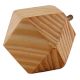 Natural Hexagon Wooden Cabinet Knobs