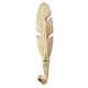 Golden Big Feather Iron Hook