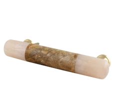 Baby Pink Resin And Wood Round Handles (6 Inch)