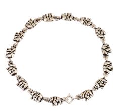 Small Elephant Charms 92.5 Sterling Silver Bracelet