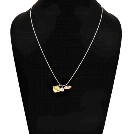 Inspirational 92.5 Sterling Silver chain with Believe In Hope Pendant