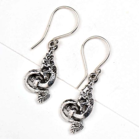 Dragon Charm 92.5 Sterling silver Earrings