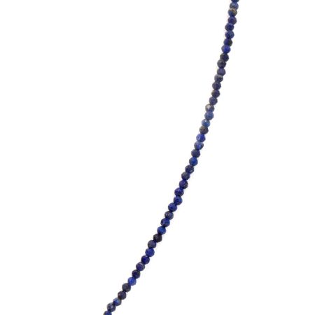 Navy Blue Lapiz Lazuli Single Strand Necklace