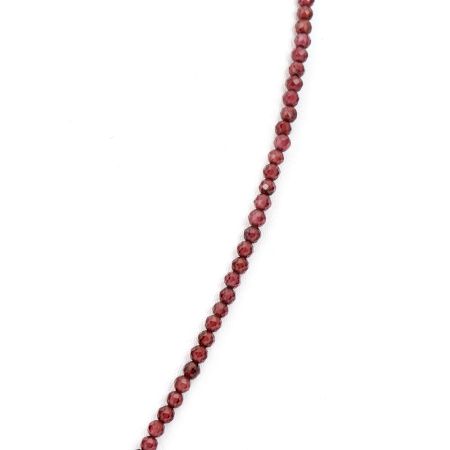Garnet Stone Single Strand Necklace
