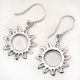 Sunflower Filigree 92.5 Sterling Silver Earrings For Girls