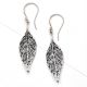 Long Autumn Leaf 92.5 Sterling Silver Earrings