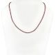 Garnet Stone Single Strand Necklace