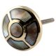 Black shell And Round Golden Brass Metal Cabinet Knobs