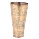 Mixed Flowers Engraved brass lassi Glass Cup