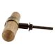Natural T Bar Wood Brass Cabinet Knobs