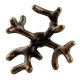 Antique Deer Horn Iron Dresser Knobs