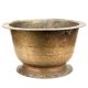 Old Brass Flower Pot With One Ring Handle For Decoration
