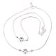 92.5 Sterling Silver Anklets Flower Charm Payal For Women ( In Set of 2)